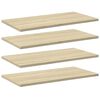 vidaXL Dodatne police za omaro 4 kosi sonoma hrast 60x30x1,5 cm