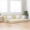 vidaXL Sofa postelja krema 245 x 78 x 77 cm blago