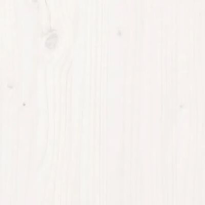 vidaXL Posteljno vzglavje belo 80,5x4x100 cm trdna borovina