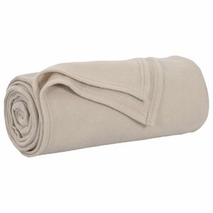 vidaXL Odeja Bež 170 x 130 cm 0.33 kg Flis