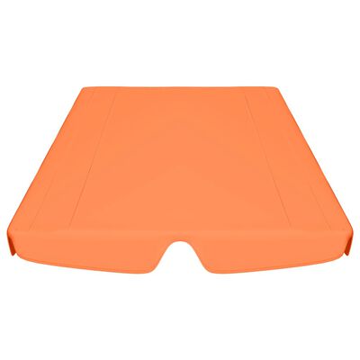 vidaXL Streha za vrtno gugalnico oranžna 188/168x110/145 cm