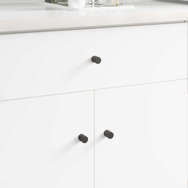 vidaXL Omarni ročaj 1011 pcs Črna elezo