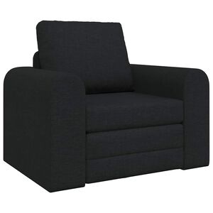vidaXL Sofa postelja Črna 98 x 71 x 83 cm blago