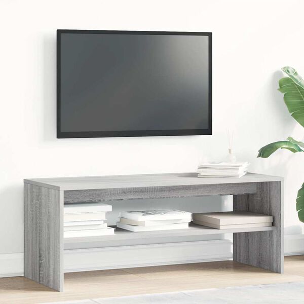 vidaXL TV omarica siva sonoma 100x40x40 cm inženirski les