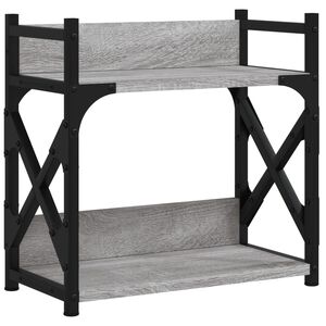 vidaXL Stojalo za tiskalnik siva sonoma 40x20x40 cm inženirski les
