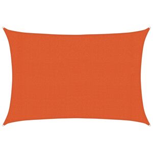 vidaXL Senčno jadro 160 g/m&sup2; oranžna 3x4 m HDPE