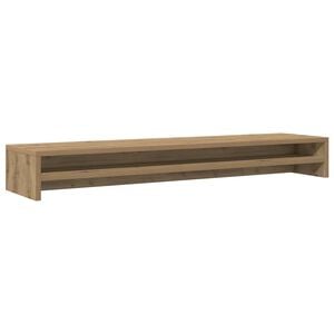vidaXL Stojalo za monitor Artisan hrast 100x24x13 cm inženirski les