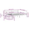 vidaXL Posteljni okvir brez vzmetnice bel 180x200 cm trdna borovina