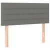 vidaXL Box spring postelja z vzmetnico temno siva 90x190 cm blago