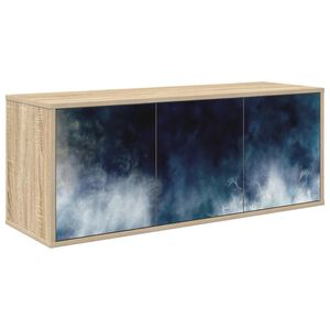 vidaXL Stenska TV omarica RAALTE 102 x 33 x 40 cm Sonoma hrast