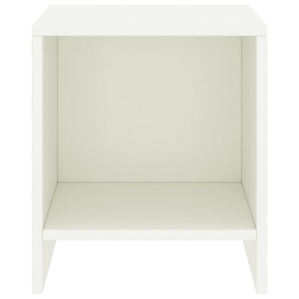 vidaXL Nočne omarice 2 kosa bele 35x30x40 cm trdna borovina