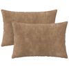 vidaXL Prevleka za blazino 2 pcs HEERLEN Taupe 50 x 75 cm Mikrofibra