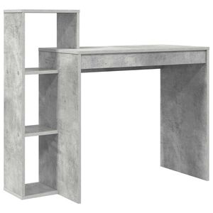 vidaXL Miza Betonsko siva Inženirski les 100 x 40 x 90 cm