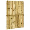 vidaXL Vrtna vrata 100 x 150 cm Trdna borovina Zelena