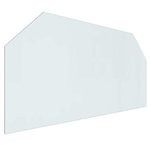 vidaXL Steklena plo&scaron;ča za kamin Transparentno 120 x 60 cm Steklo
