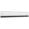 vidaXL Voliera s podalj&scaron;kom srebrna 1250,5x107x212 cm jeklo