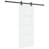 vidaXL Drsna vrata ORKDAL Bela 83 x 202 cm Trdna borovina