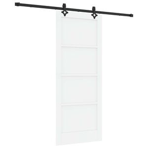 vidaXL Drsna vrata ORKDAL Bela 83 x 202 cm Trdna borovina