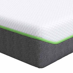 vidaXL Vzmetnica Srednje mehko 70 x 200 cm Bela in siva