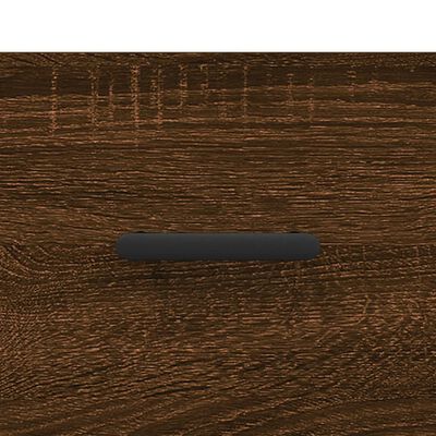 vidaXL Komoda rjavi hrast 34,5x34x90 cm inženirski les