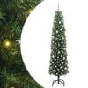 vidaXL Umestno božično drevo Zelena 240 cm PVC in Jeklo in Plastika