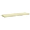 vidaXL Blazina za klop SOEST 100% poliester Krem 140 x 40 x 8 cm