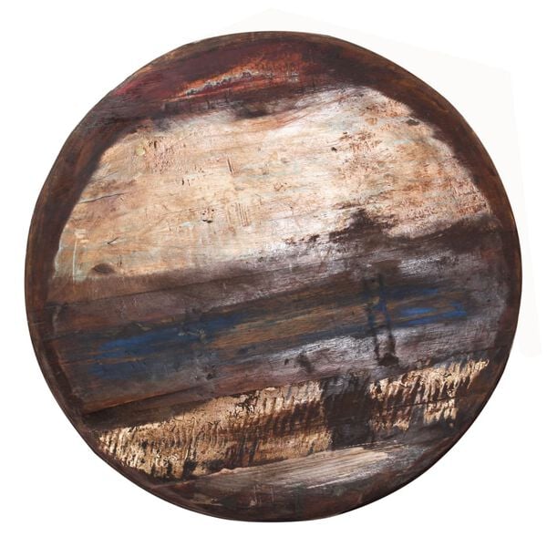 vidaXL Klubska mizica trden predelan les črna osnova 60x60x33 cm