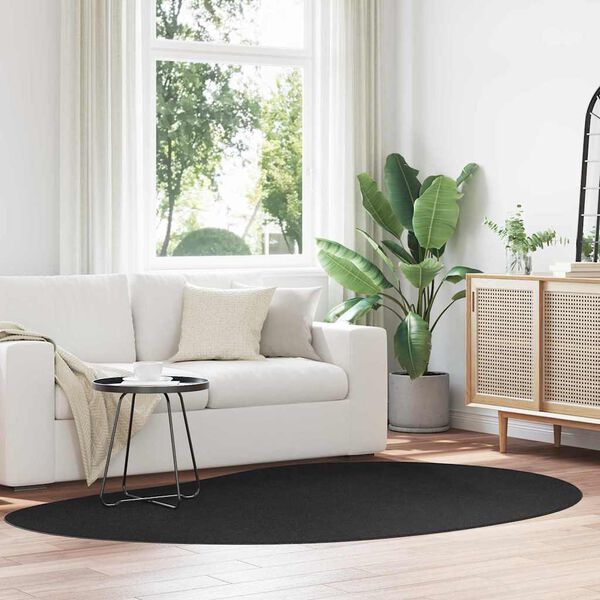 vidaXL Preproga HUARTE Črna 160 x 230 cm Poliester