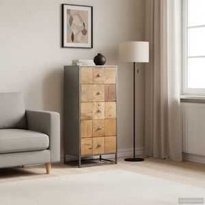 vidaXL Predalnik 45x30x100 cm iz trdnega predelanega lesa