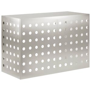 vidaXL Prekrivalo za klimatsko napravo Srebrna 90 x 40 x 60 cm