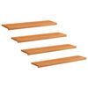 vidaXL Stopnice 4 kos 120 x 30 x 2 cm Svetlo rjava Trda bukovina