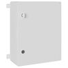 vidaXL Nadzorna omara Siva 47 x 17,5 x 50 cm ABS plastika