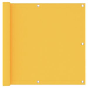 vidaXL Balkonsko platno rumeno 90x500 cm oksford blago