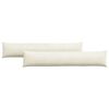 vidaXL Blazine za kavč 2 pcs krema 200 x 40 cm Žametna tkanina
