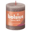 Bolsius Rustikalne stebričaste sveče Shine 4 kosov 80x68 mm