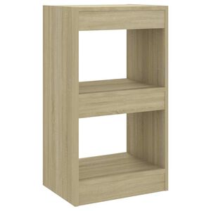 vidaXL Knjižna omara/pregrada sonoma hrast 40x30x72 cm