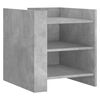 vidaXL Nočna omarica betonsko siva 45x50x50 cm inženirski les
