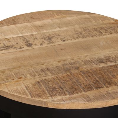 vidaXL Stranska mizica iz neobdelanega mangovega lesa 60x40 cm