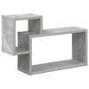 vidaXL Stenska polica Montaža za steno Betonsko siva 55 x 15 x 35 cm