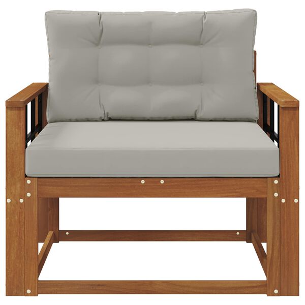 vidaXL Srednji zunanji kavč Masiven les akacije Naravna