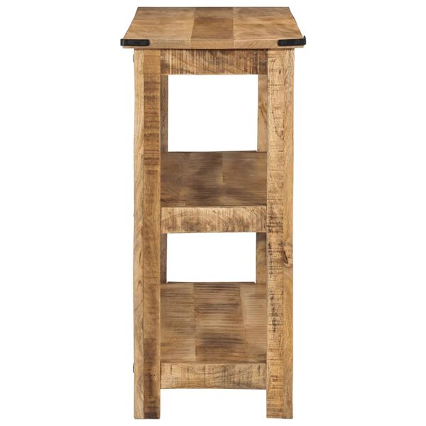 vidaXL Konzolna mizica 100×35×75 trden mangov les