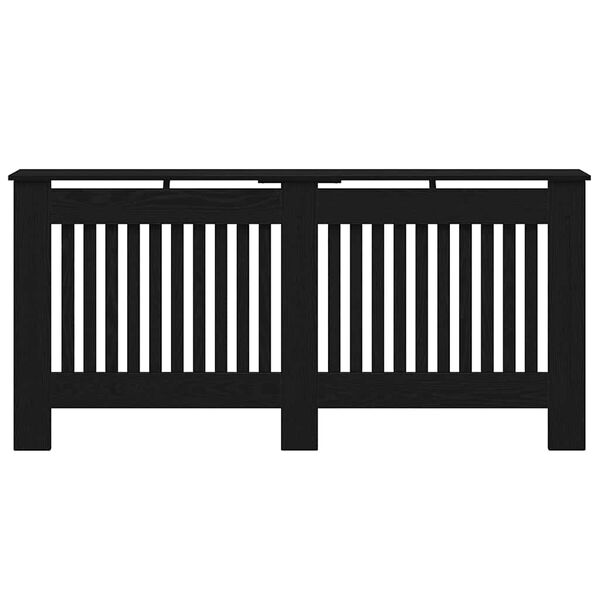 vidaXL Pokrov radiatorja Črna Orehovina 172 x 19 x 81,5 cm