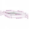 vidaXL LED posteljni okvir 100x200 cm trden les