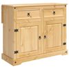 vidaXL Kuhinjski voziček 2 pcs Medeno voskasta 112 x 70 x 91,5 cm