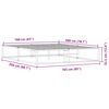vidaXL Posteljni okvir brez vzmetnice bel 160x200 cm kovinska