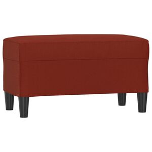 vidaXL Klop vinsko rdeča 70x35x41 cm umetno usnje