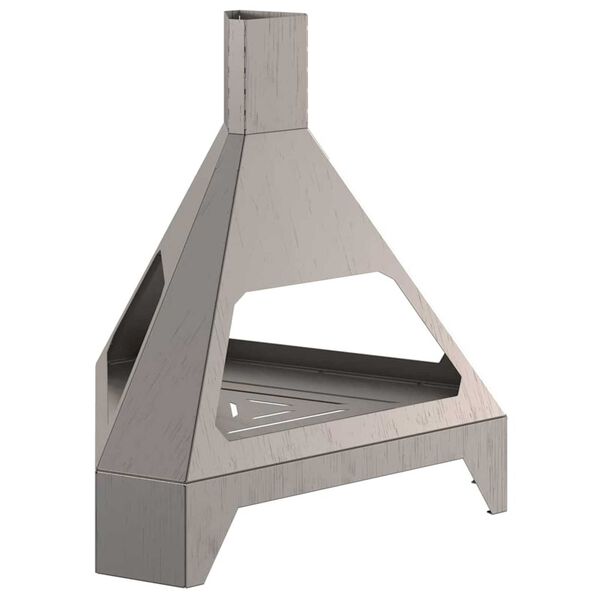 vidaXL Ogenj Rjava 50 x 43 x 52 cm Jeklo