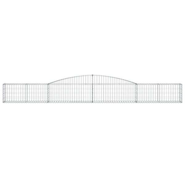 vidaXL Obokane gabion košare 5 kosi 400x30x40/60 cm pocinkano železo