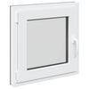 vidaXL Okno za klet RISOR 60 x 60 cm PVC in steklo Antracit