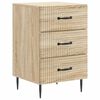 vidaXL Nočna omarica Sonoma hrast 43 x 41 x 66,5 cm Inženirski les